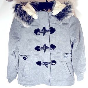 NWT! Girl’s Winter Jacket with Fur Hood